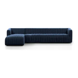 Alexander 2-Piece Sectional - LAF - Sapphire Navy - 126"