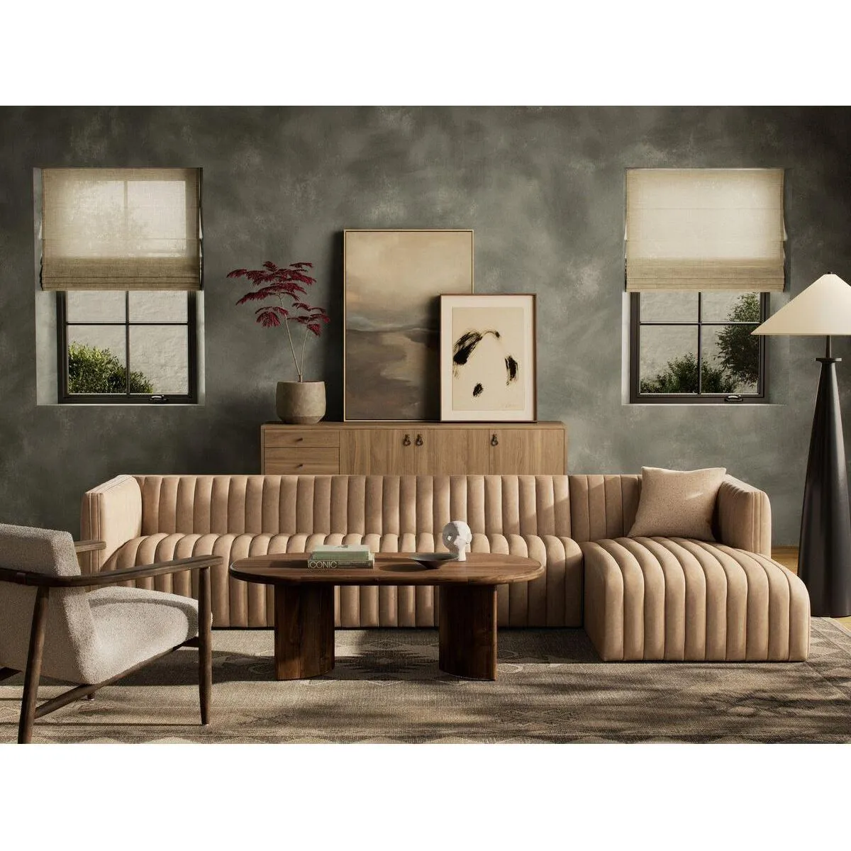 Alexander 2-Piece Sectional - RAF - Palermo Drift - 126"