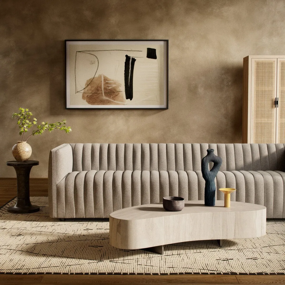 Alexander Sofa - Orly Natural - 97"