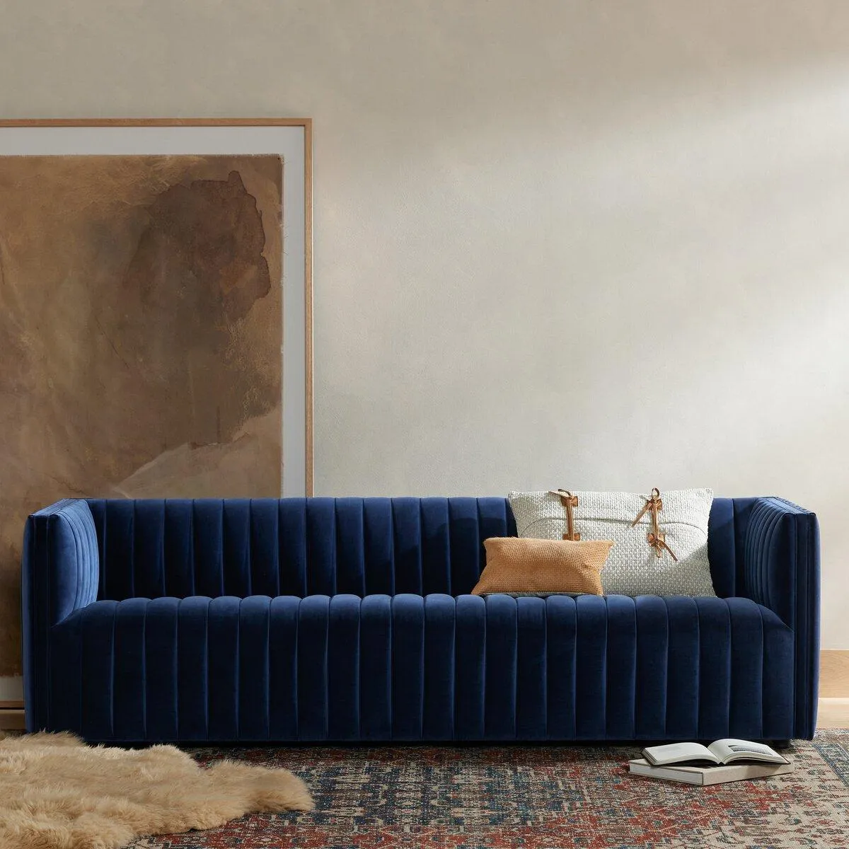 Alexander Sofa - Sapphire Navy - 88"