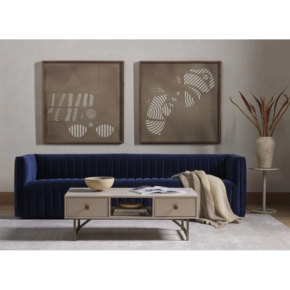 Alexander Sofa - Sapphire Navy - 97"