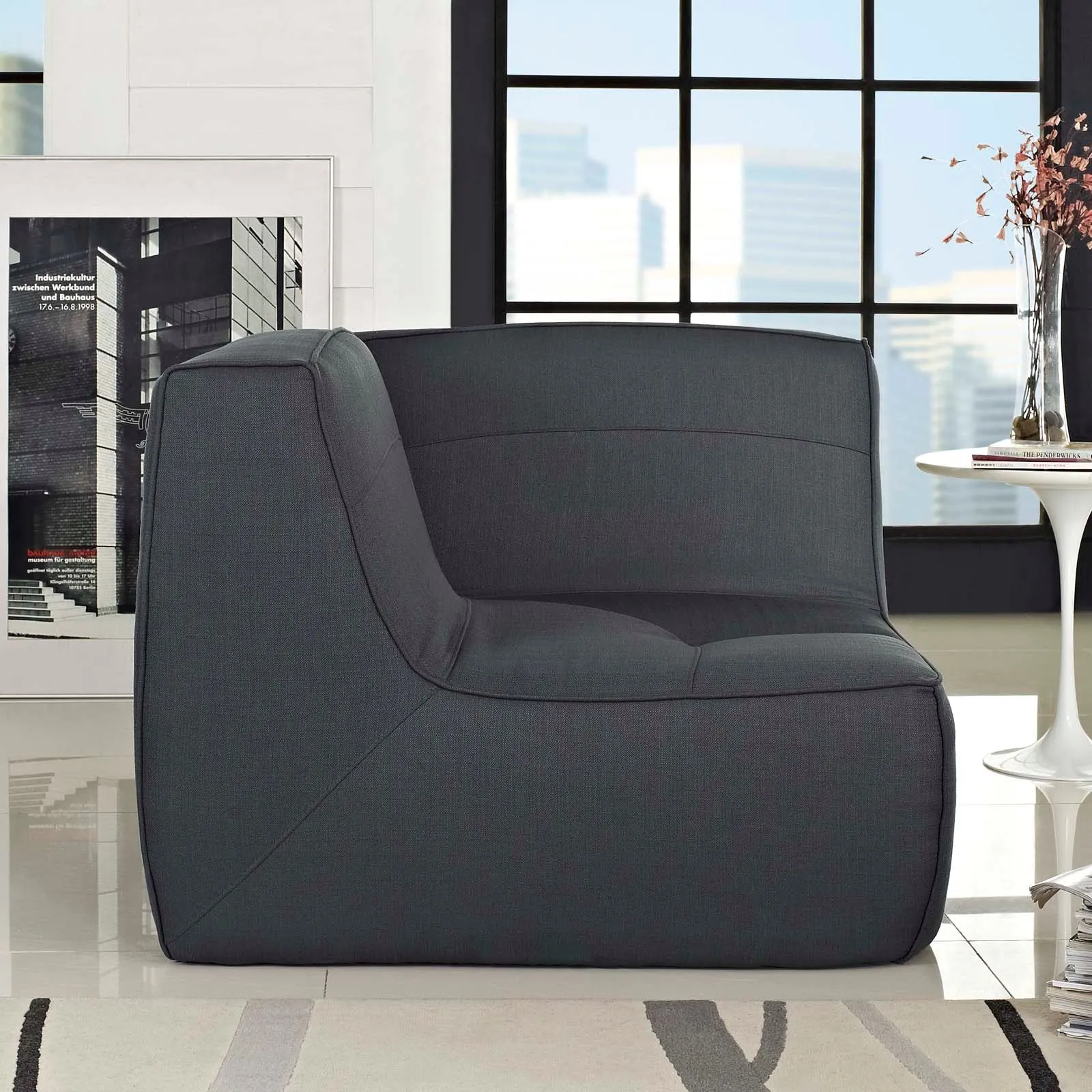 Align Upholstered Fabric Corner Sofa by Modway