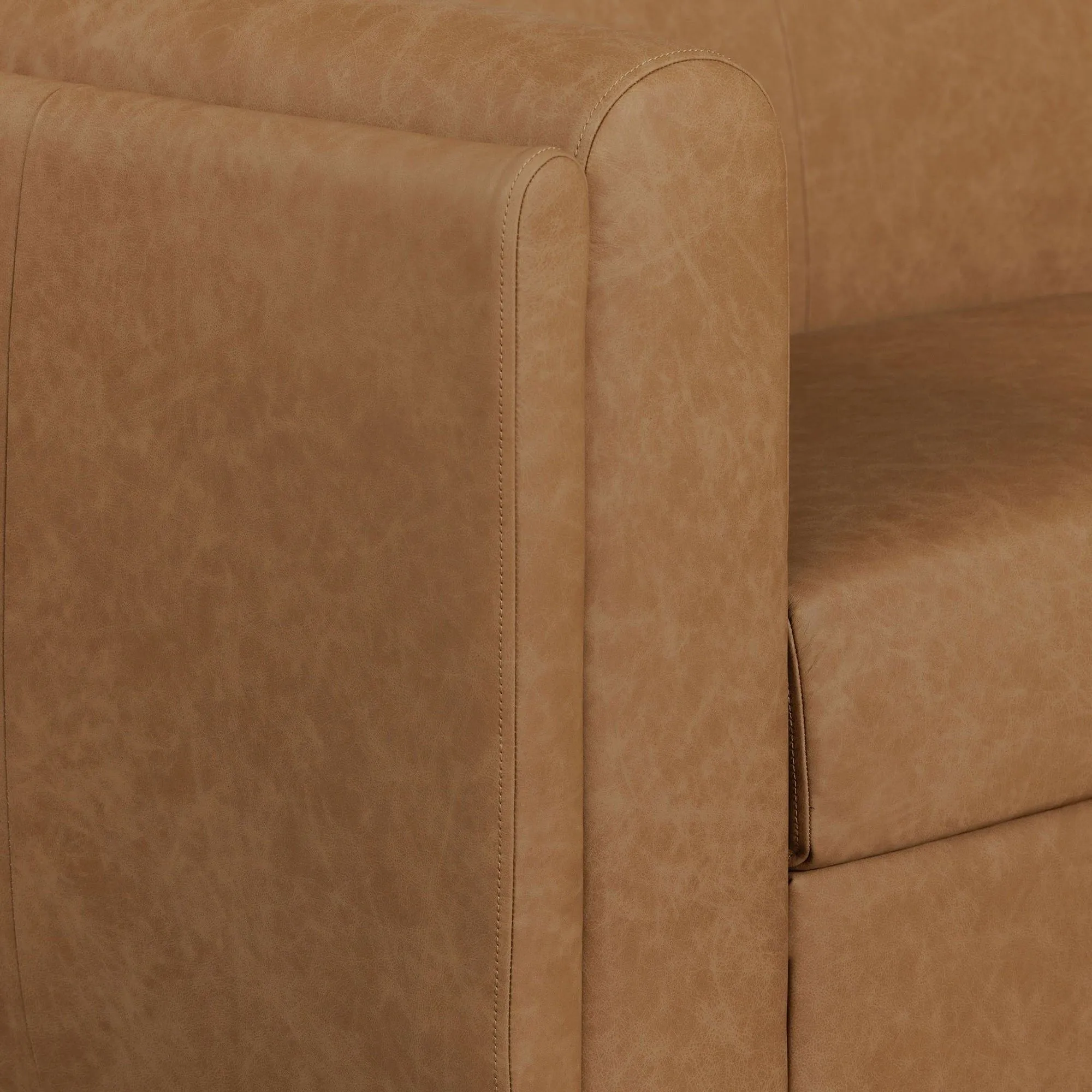 Alora Sofa Tan Leather