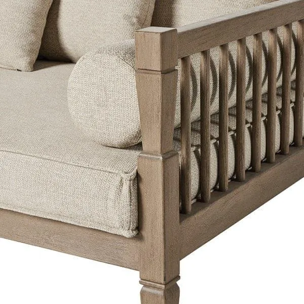 Altheon Outdoor Sofa - 86" - Washed Brown-Fsc