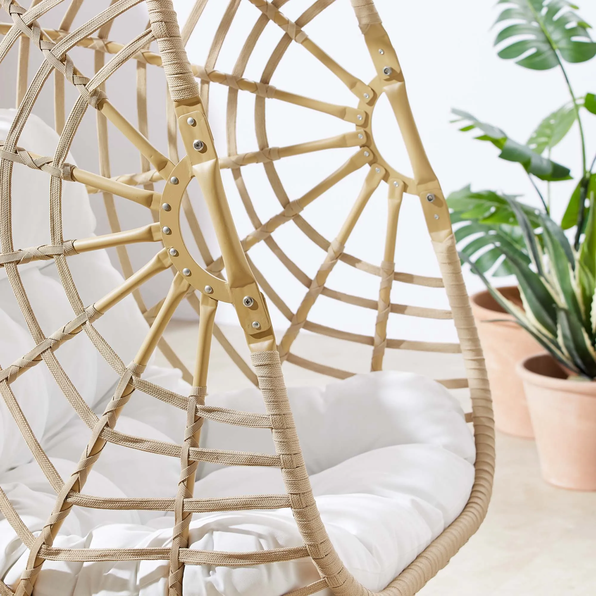 Amalie Wicker Rattan Outdoor Patio Rattan Swing Chair by Modway