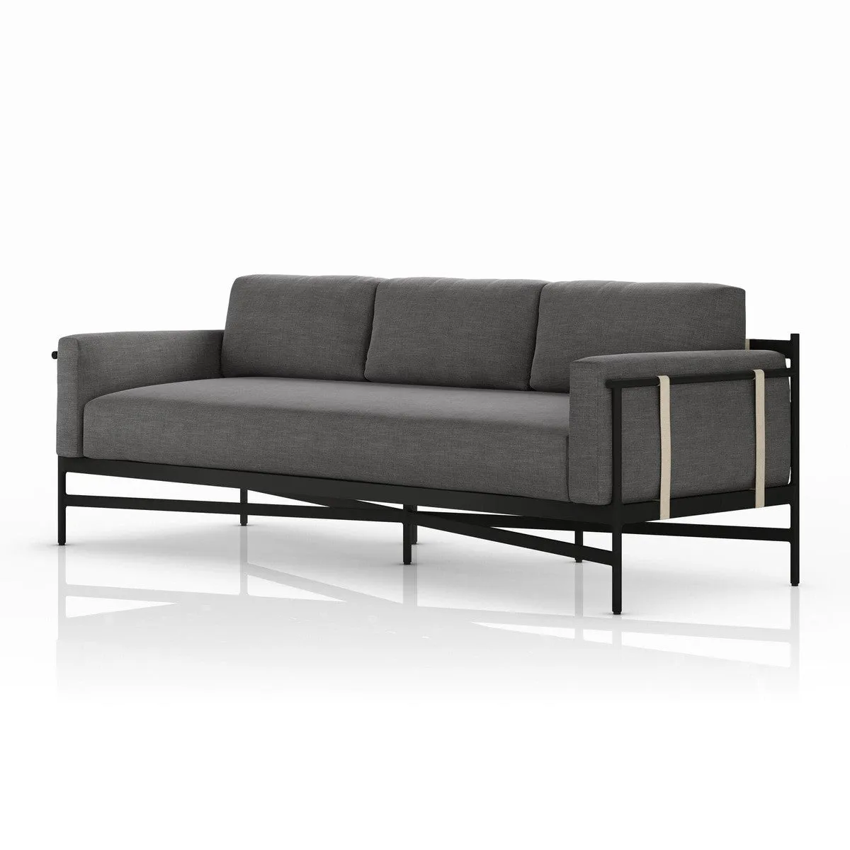 Amaya Outdoor Sofa - 99" - Venao Charcoal