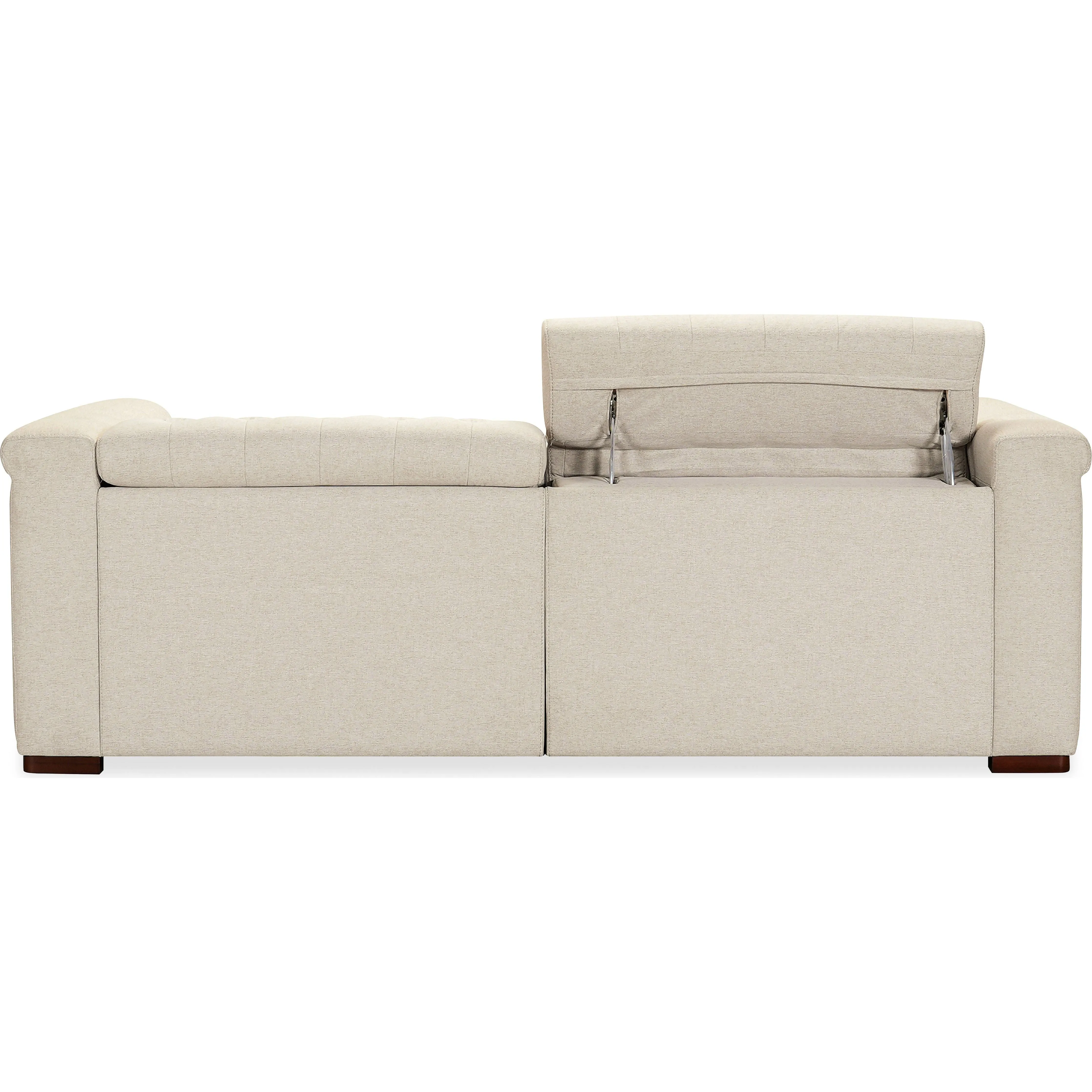 Apollo Deux Power Recliner and Power Headrests - Beige Fabric