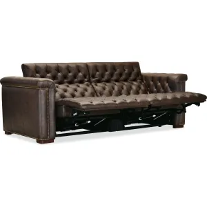 Apollo Deux Power Recliner and Power Headrests - Saddlewood Brown