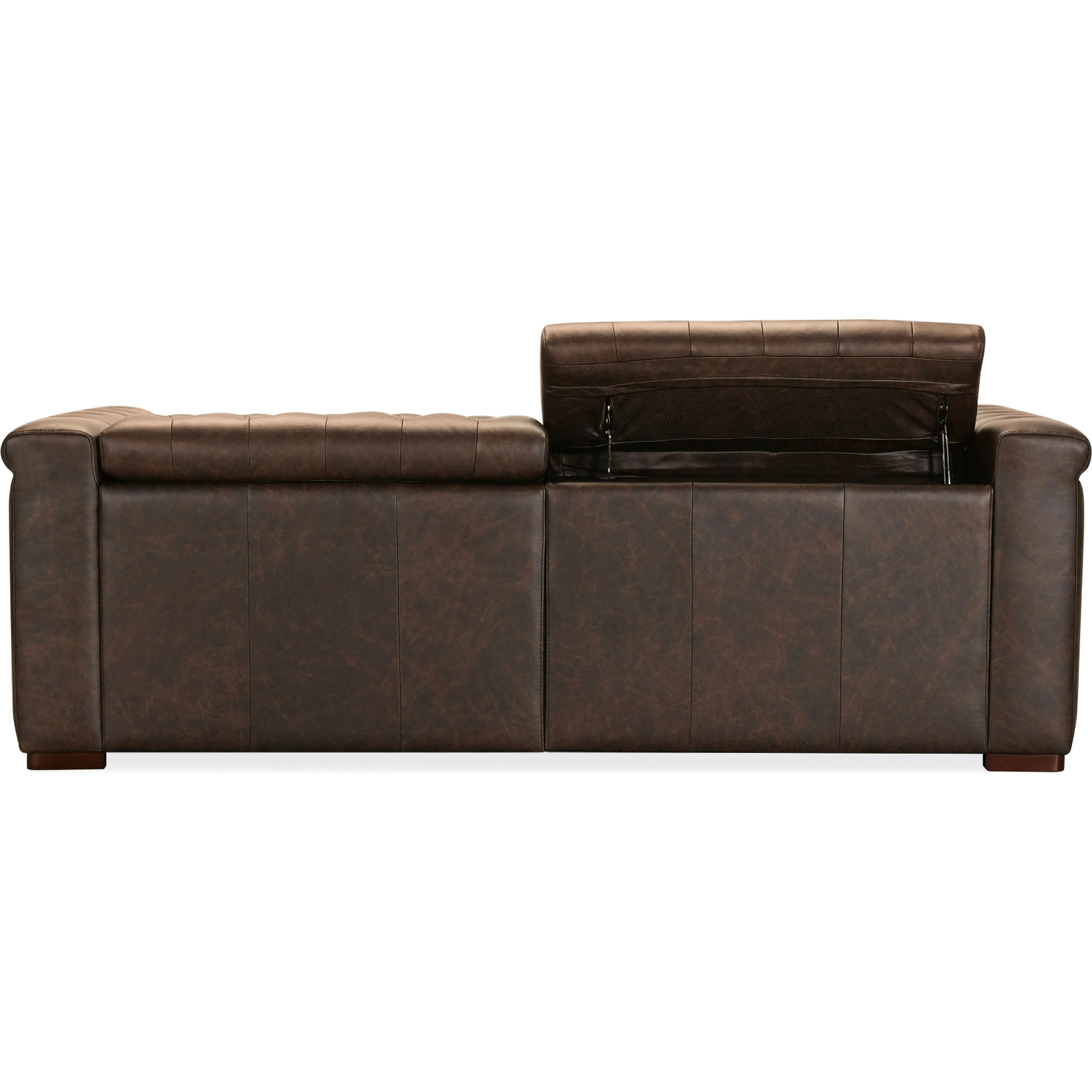 Apollo Deux Power Recliner and Power Headrests - Saddlewood Brown