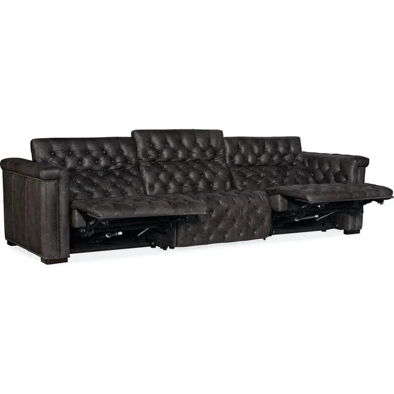 Apollo Power Recliner Sofa W/ Power Headrest - Black