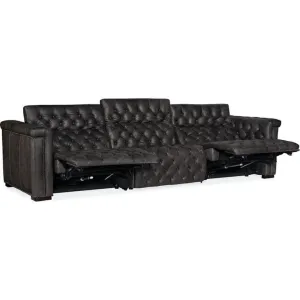 Apollo Power Recliner Sofa W/ Power Headrest - Black