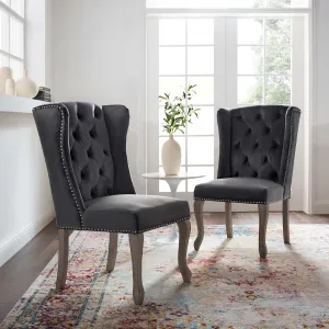 Apprise Side Chair Performance Velvet Set of 2 by Modway
