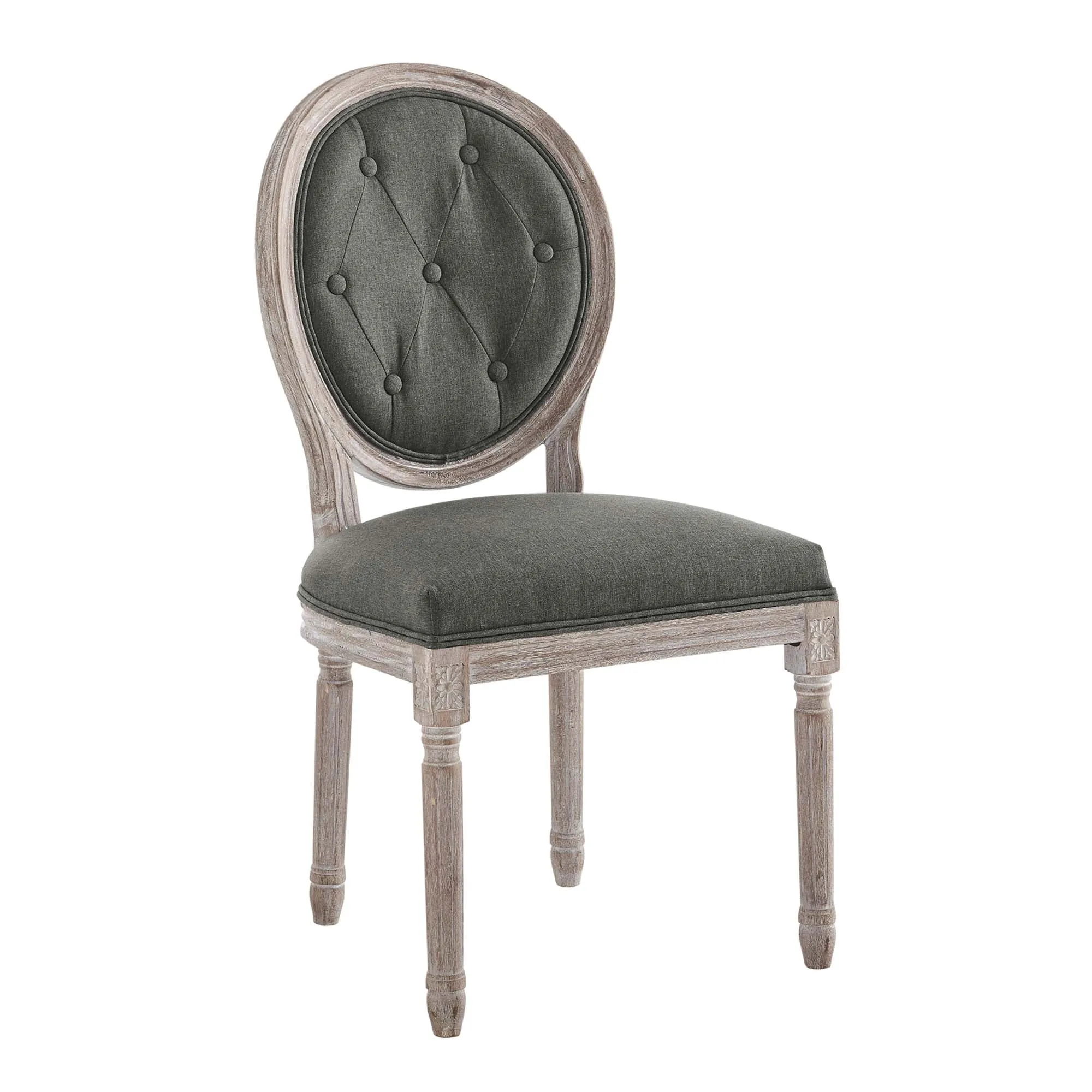 Arise Vintage French Upholstered Fabric Dining Side Chair by Modway