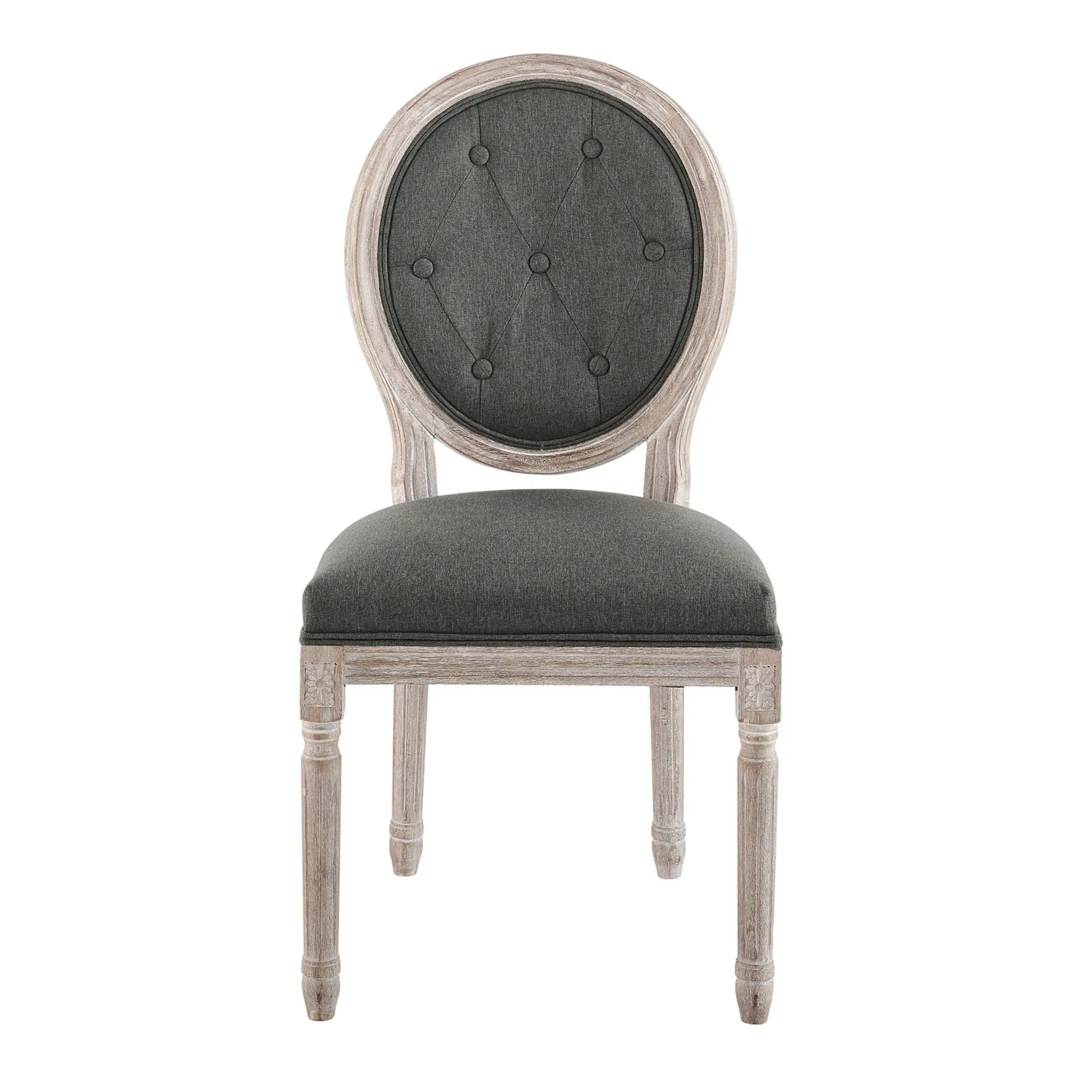 Arise Vintage French Upholstered Fabric Dining Side Chair by Modway