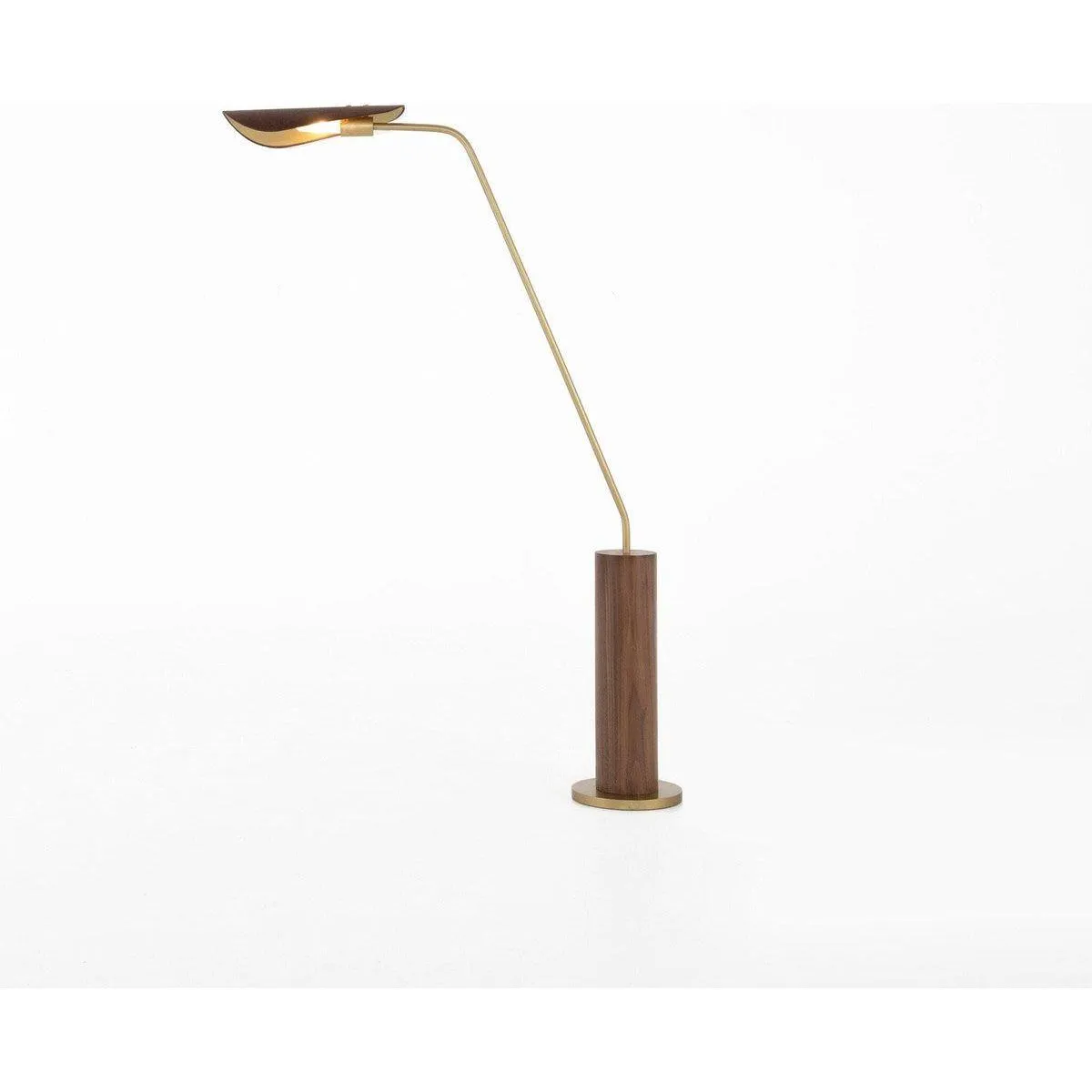 Ashen Floor Lamp - Dark Walnut