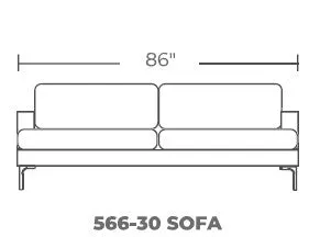 Barton Springs 86" Sofa