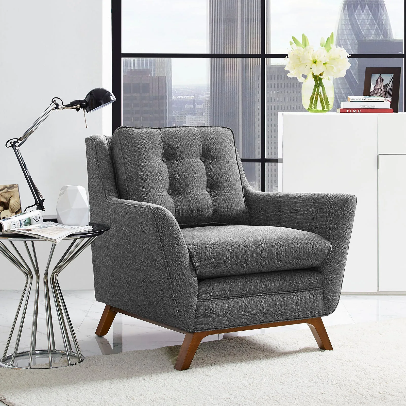 Beguile Upholstered Fabric Armchair by Modway