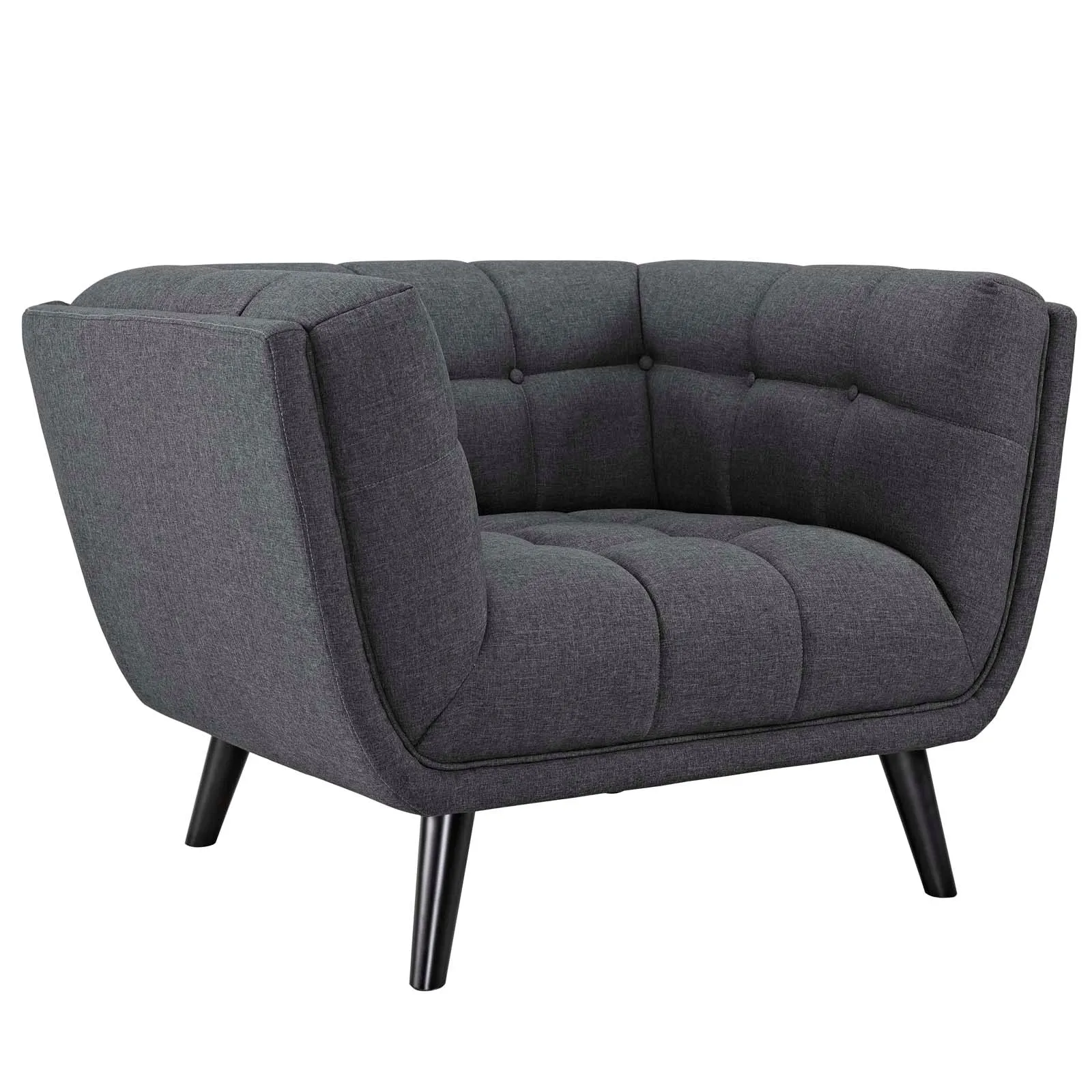 Bestow 3 Piece Upholstered Fabric Sofa and Armchair Set by Modway