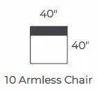 Bouldin Armless Chair