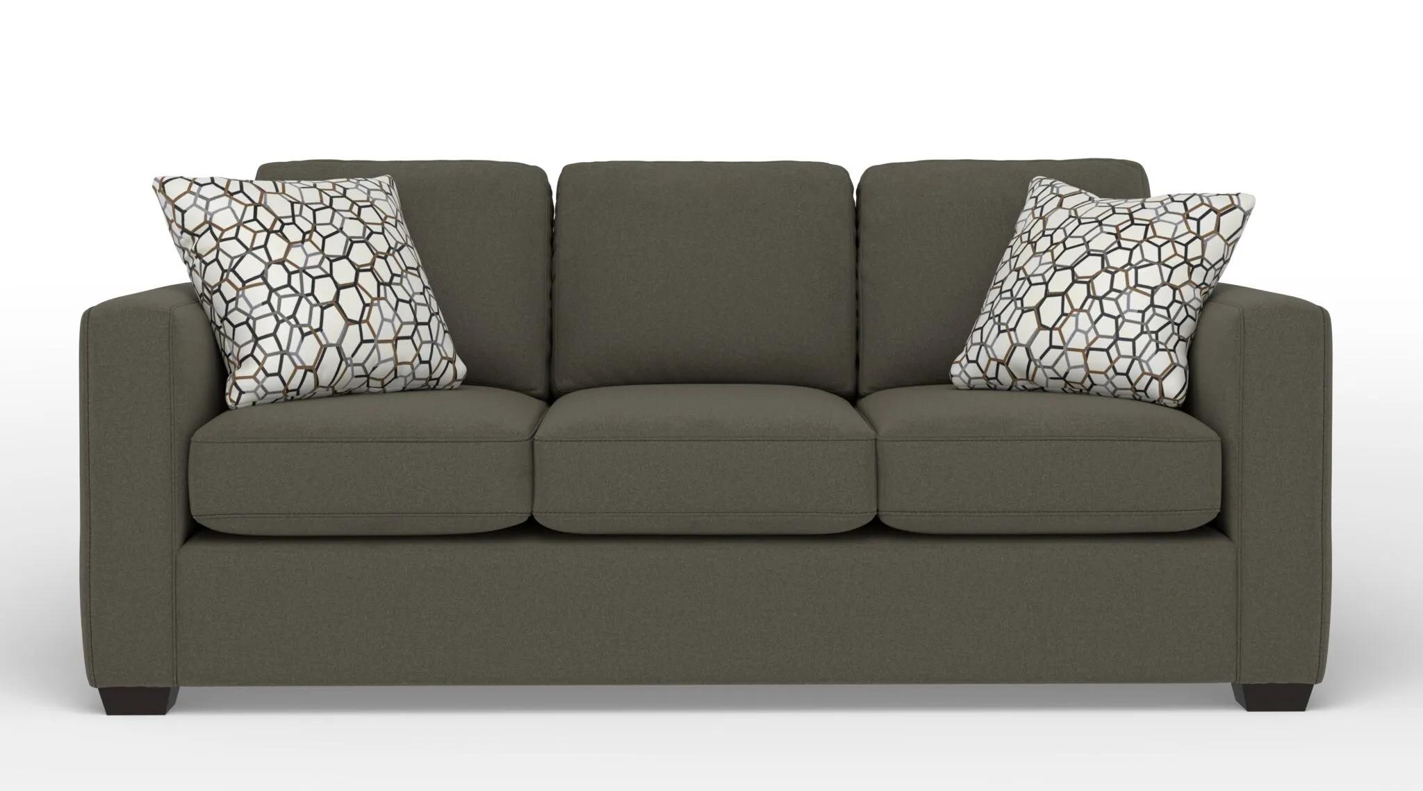 Caleb Queen Sofa Bed with Innerspring Mattress - Arlo Brown