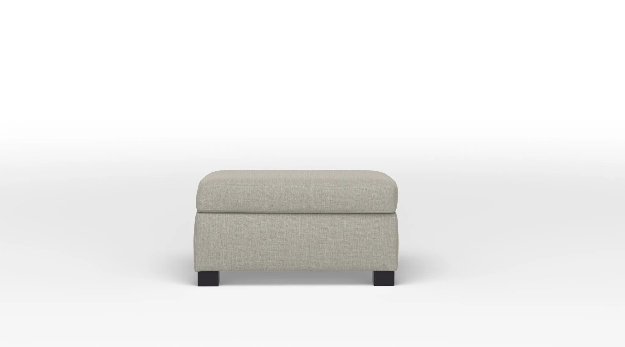 Caleb Rectangular Ottoman - Stucco Beige