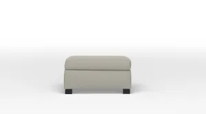 Caleb Rectangular Ottoman - Stucco Beige