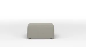 Caleb Square Ottoman - Stucco Beige