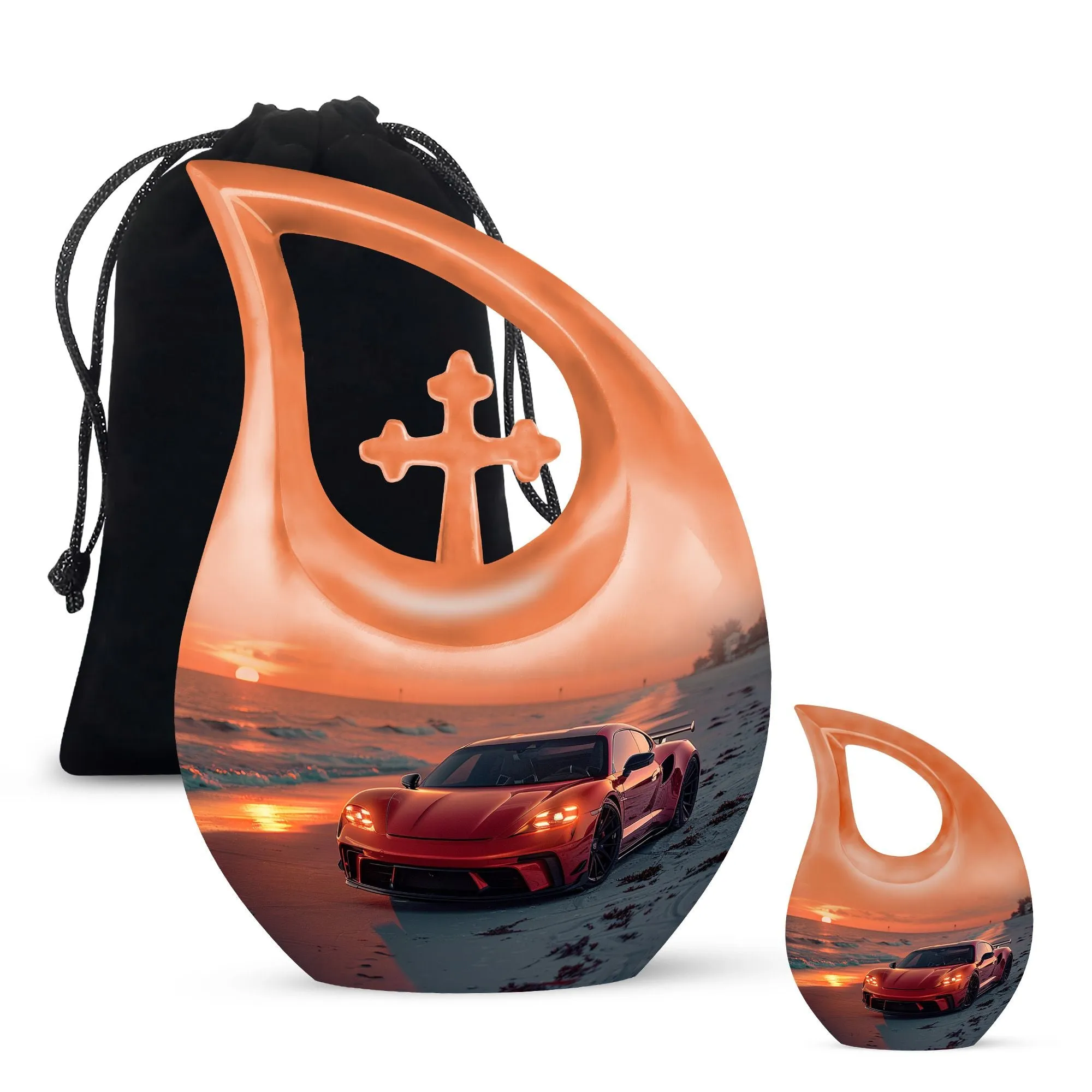 Car Cremation Urn - Large Aluminium Creation Urn For Human