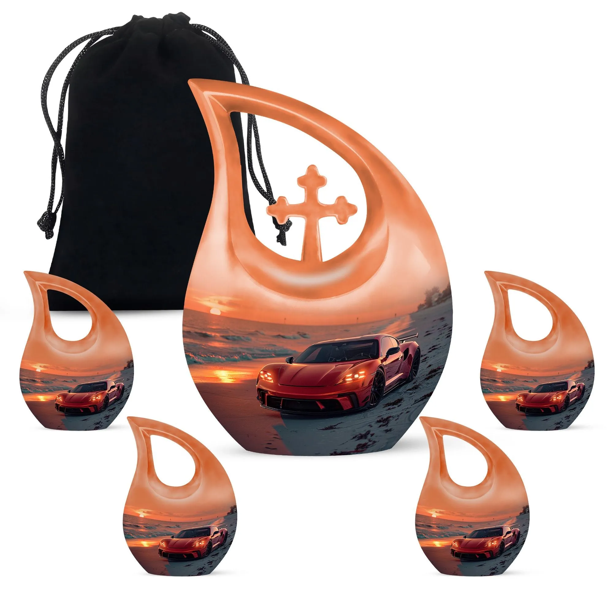 Car Cremation Urn - Large Aluminium Creation Urn For Human