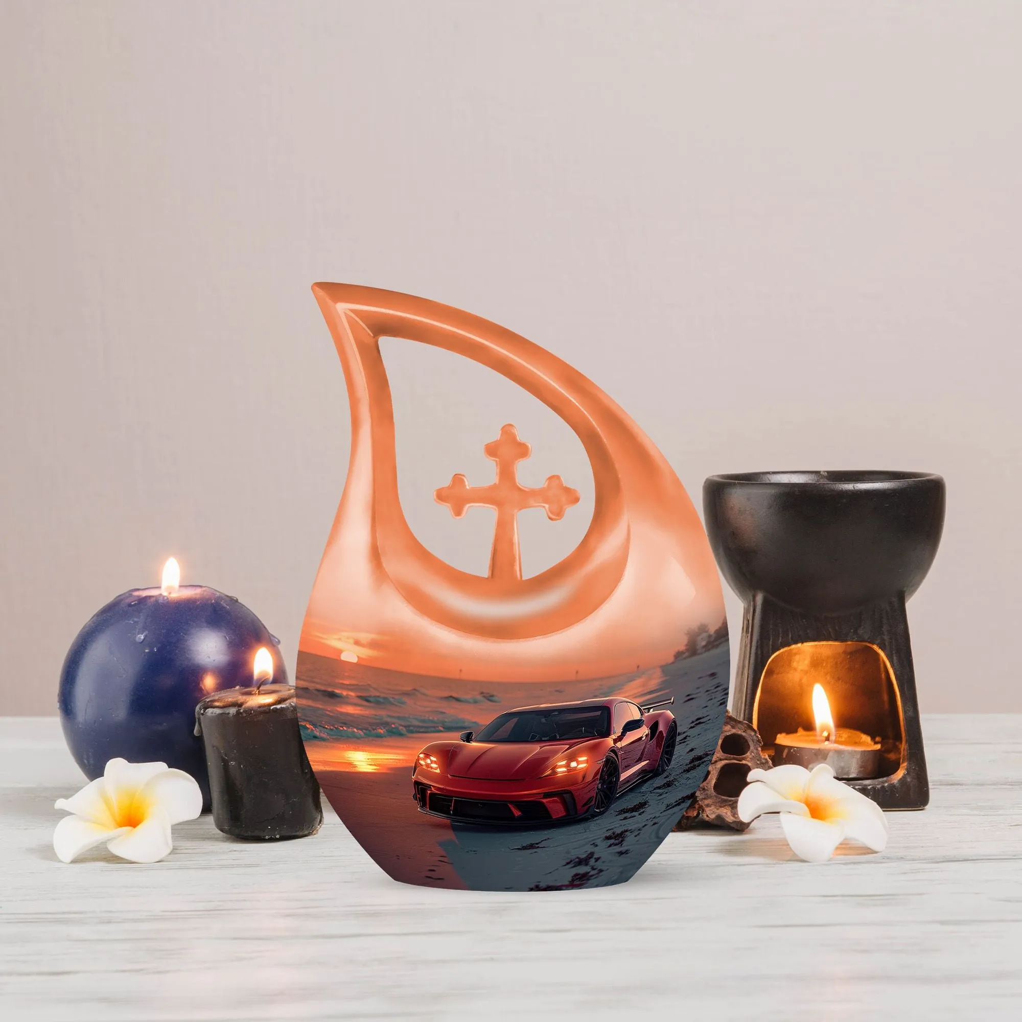 Car Cremation Urn - Large Aluminium Creation Urn For Human