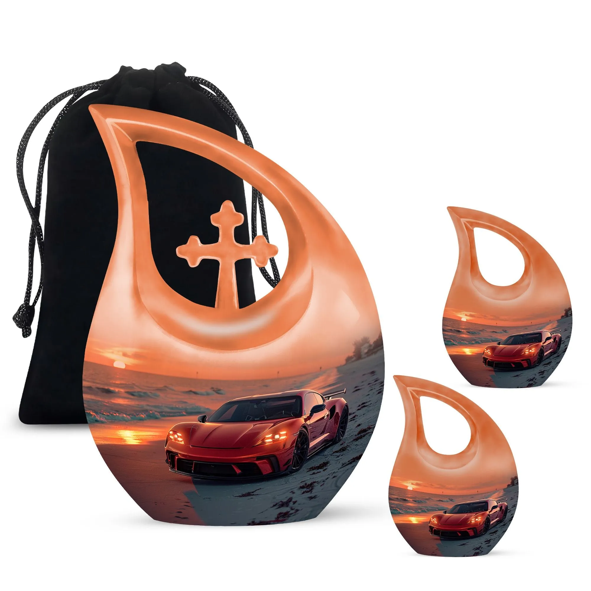 Car Cremation Urn - Large Aluminium Creation Urn For Human
