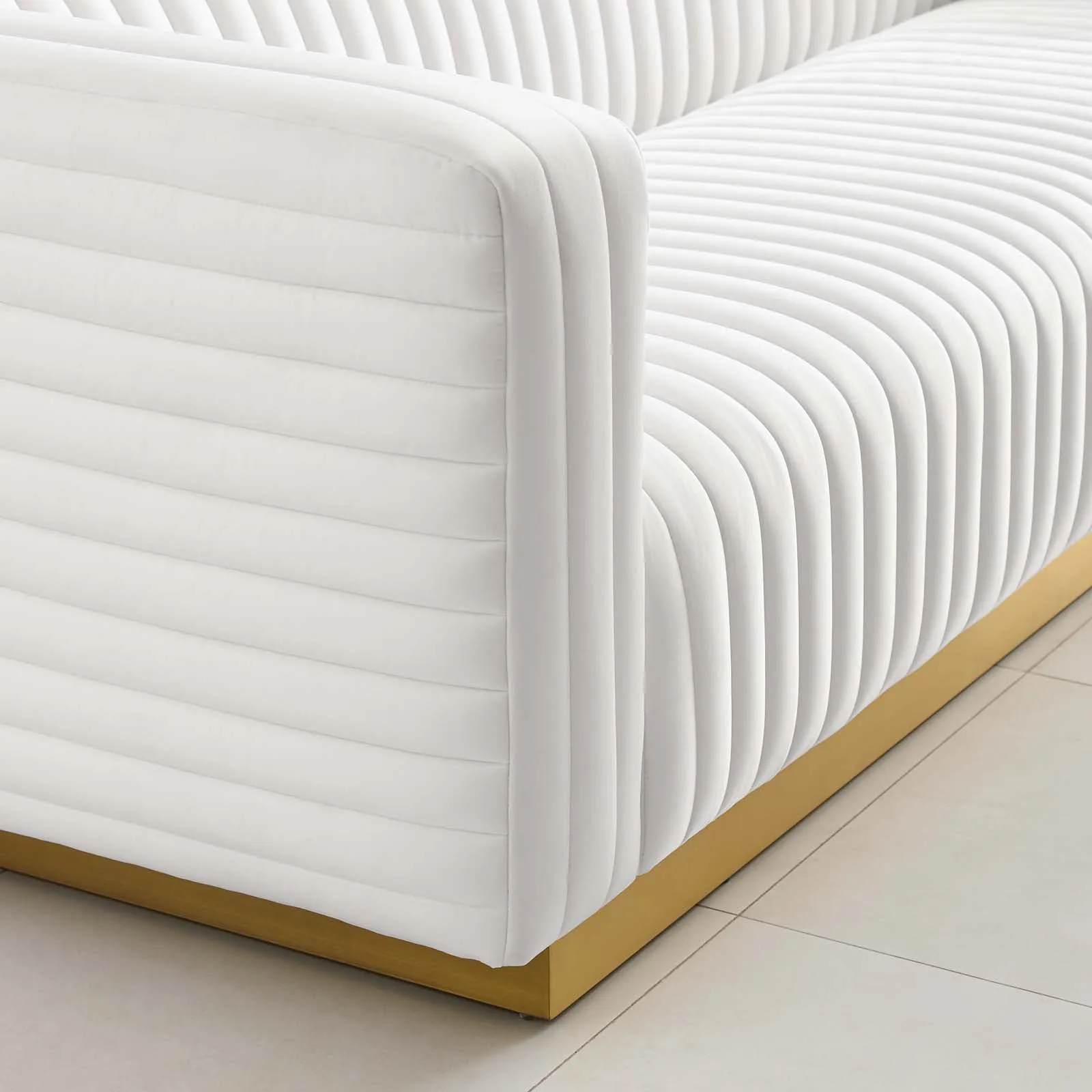 Charisma Channel Tufted Performance Velvet Living Room Sofa by Modway