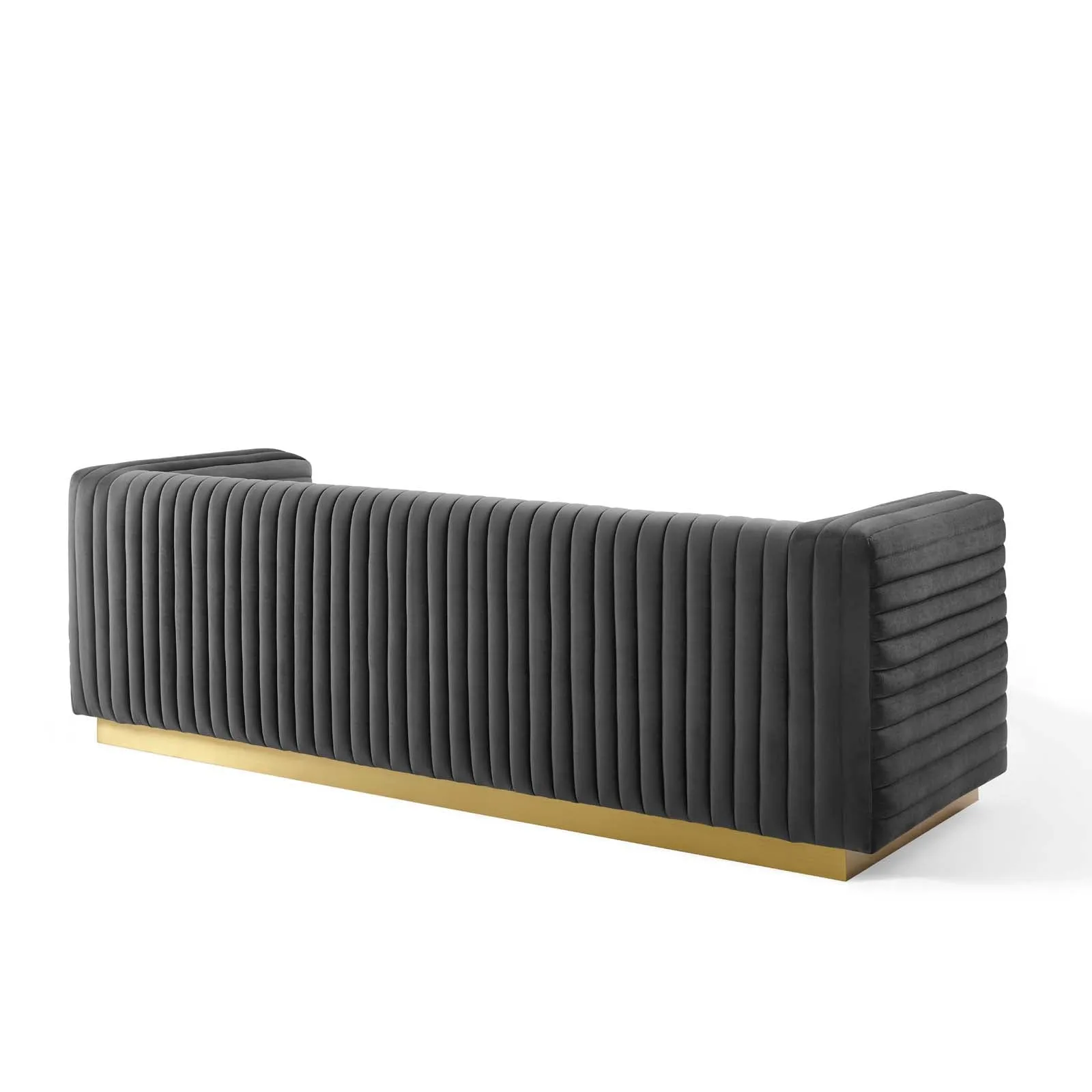 Charisma Channel Tufted Performance Velvet Living Room Sofa by Modway