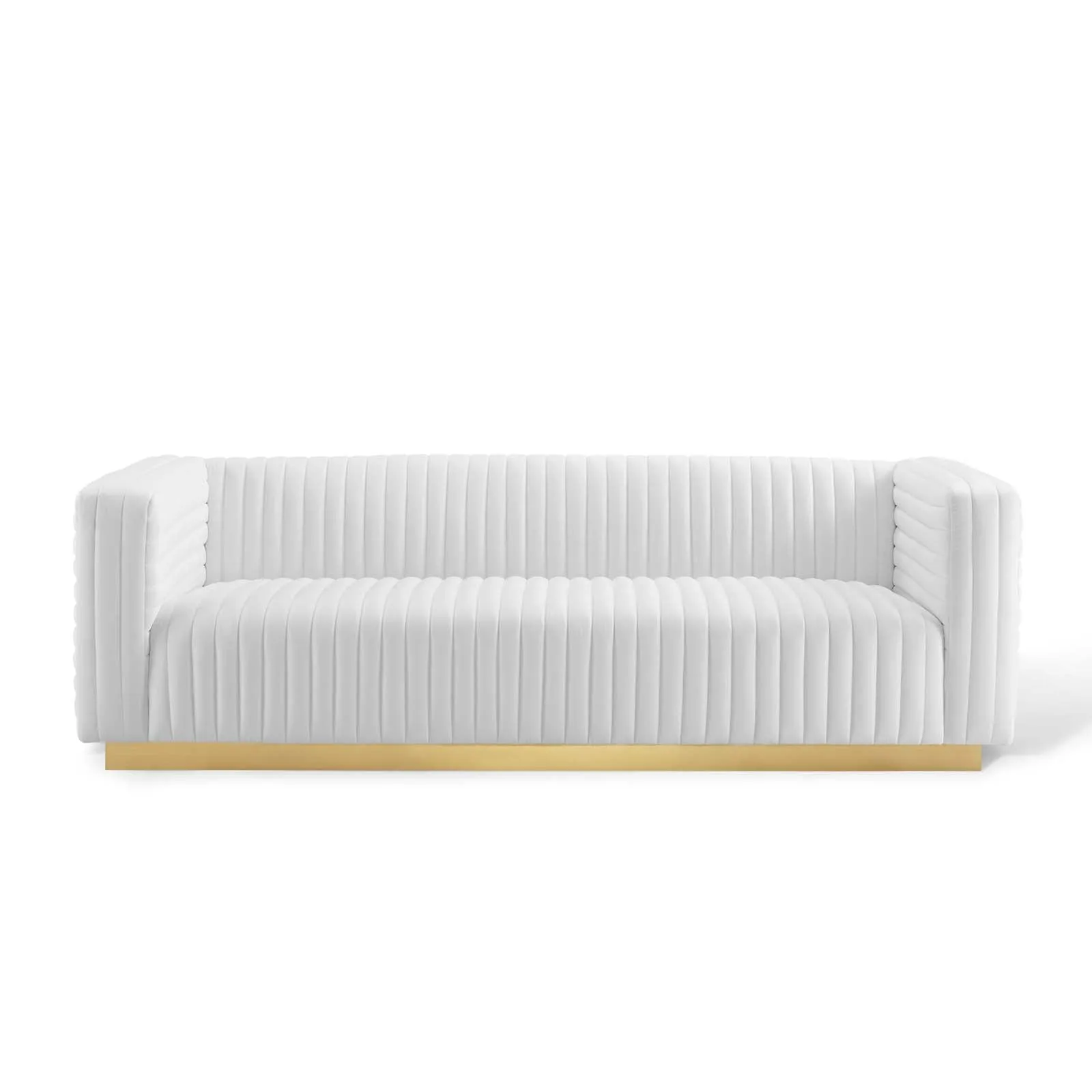 Charisma Channel Tufted Performance Velvet Living Room Sofa by Modway