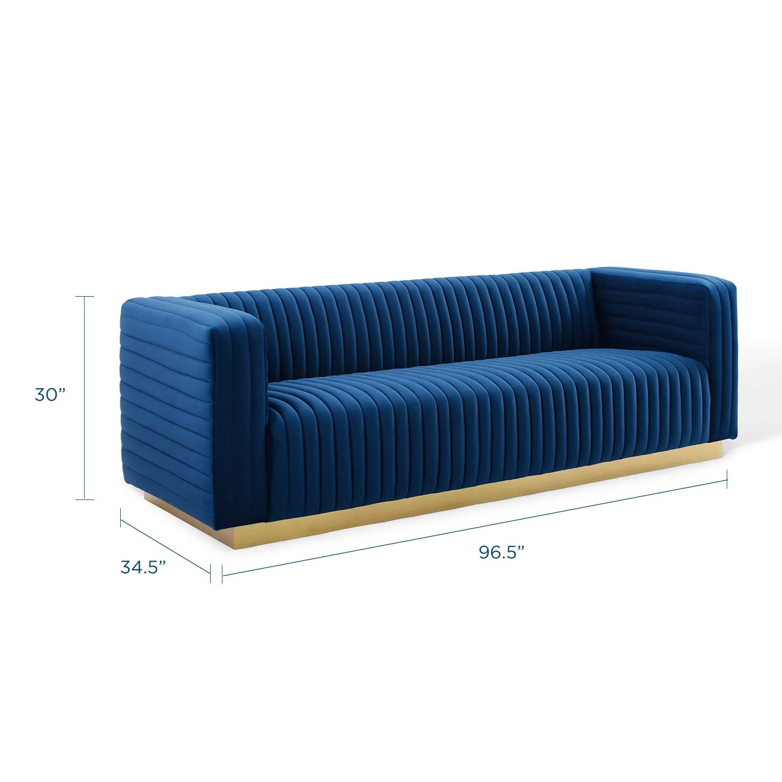 Charisma Channel Tufted Performance Velvet Living Room Sofa by Modway