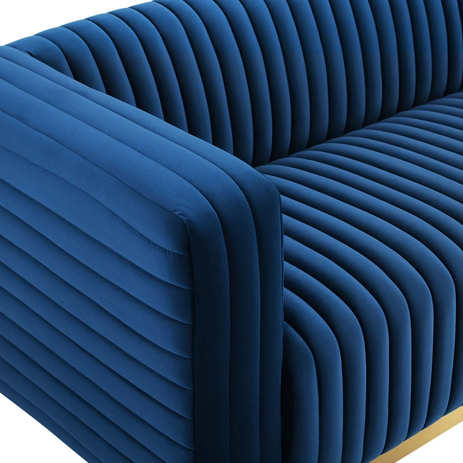 Charisma Channel Tufted Performance Velvet Living Room Sofa by Modway