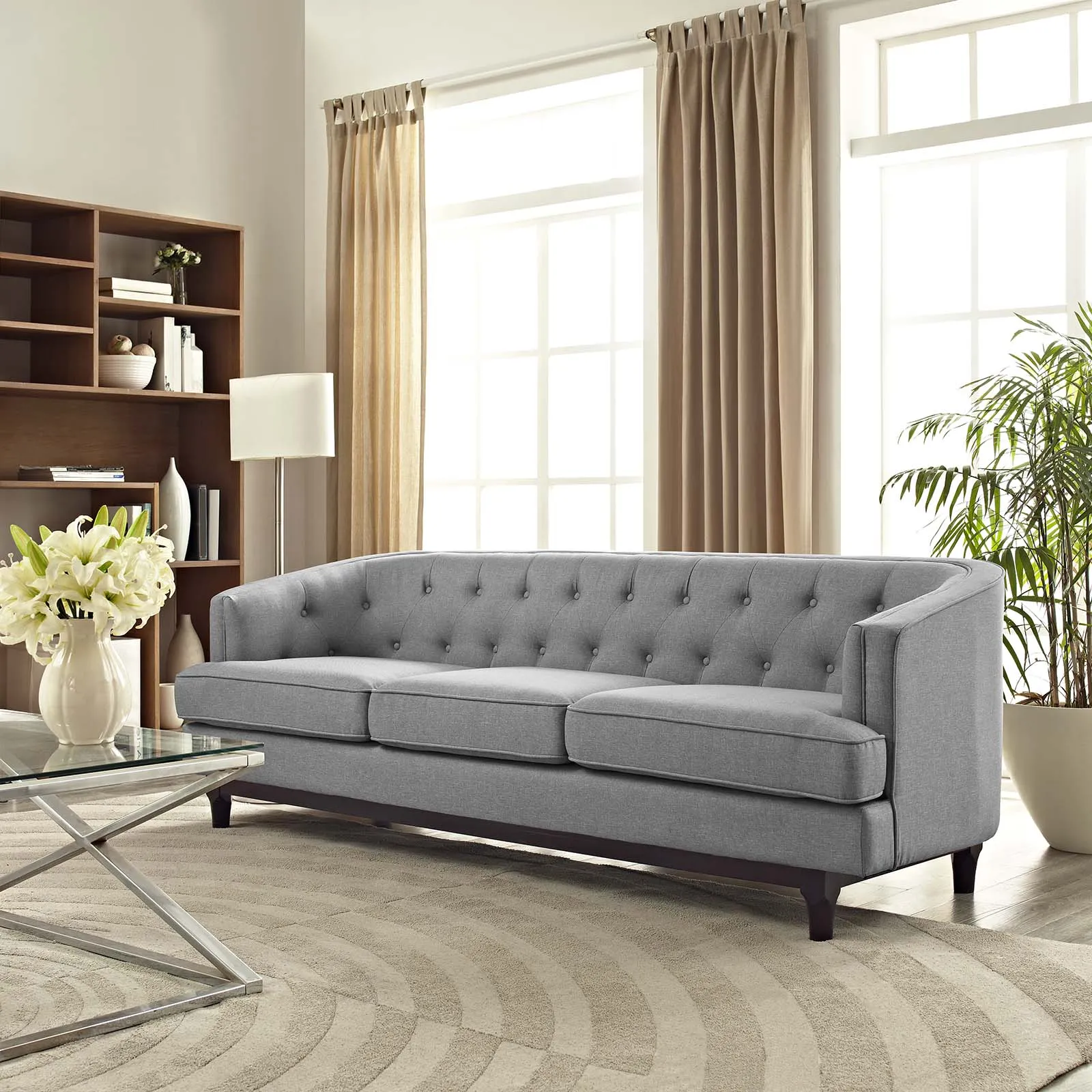 Coast Upholstered Fabric Sofa by Modway