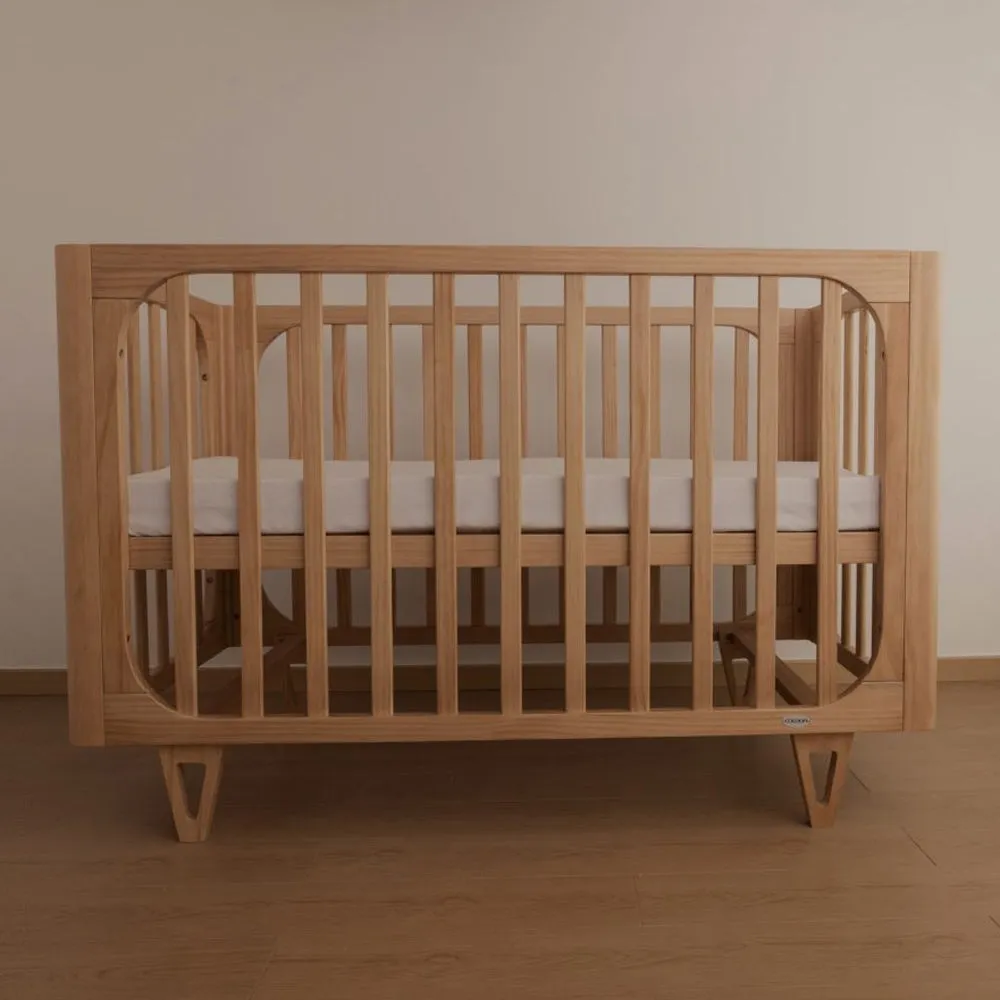 Cocoon Vibe 4 In 1 Cot   Mattress Sandstone