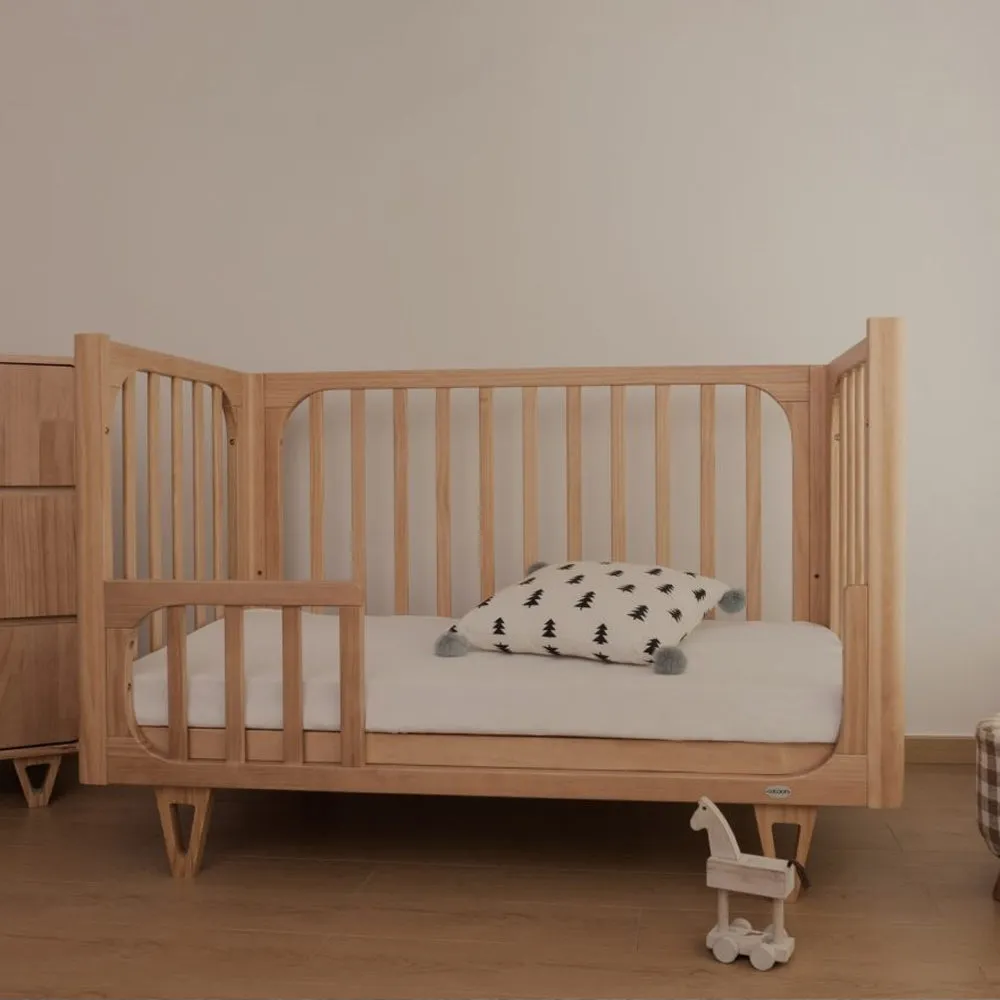 Cocoon Vibe 4 In 1 Cot   Mattress Sandstone