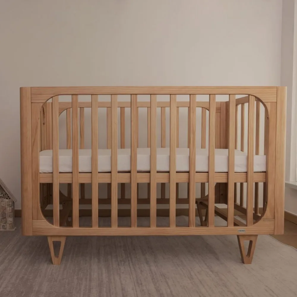 Cocoon Vibe 4 In 1 Cot   Mattress Sandstone