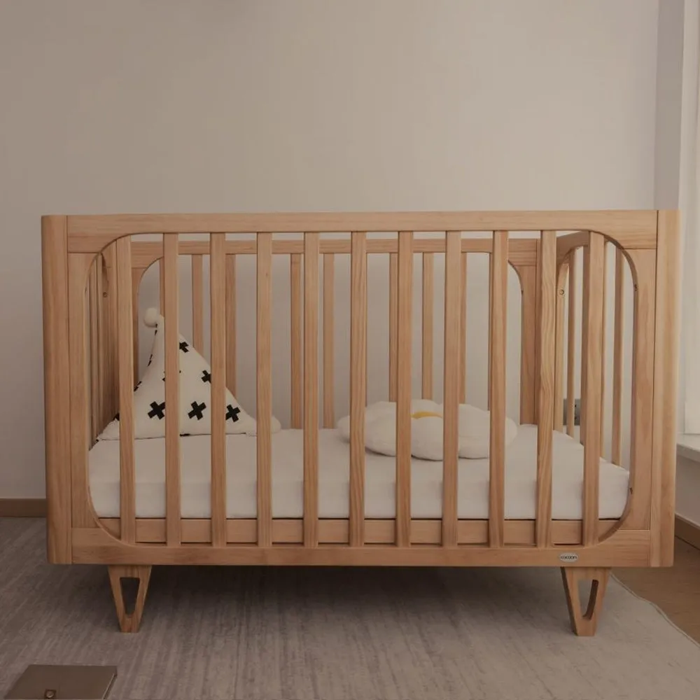 Cocoon Vibe 4 In 1 Cot   Mattress Sandstone
