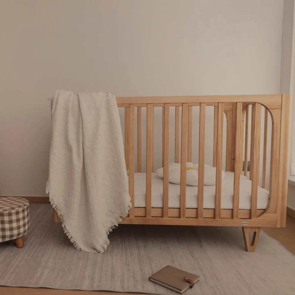 Cocoon Vibe 4 In 1 Cot   Mattress Sandstone