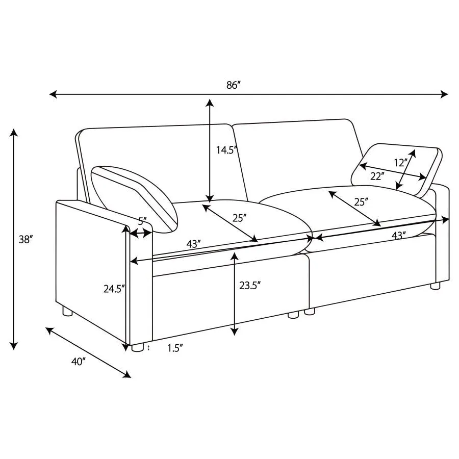 Colleen 2 PC Reclining Sofa