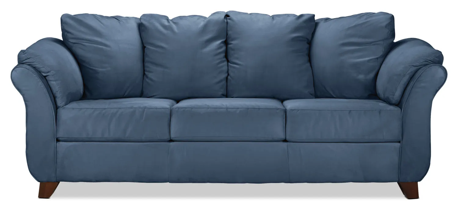 Collier Sofa, Loveseat and Chair Set - Cobalt Blue