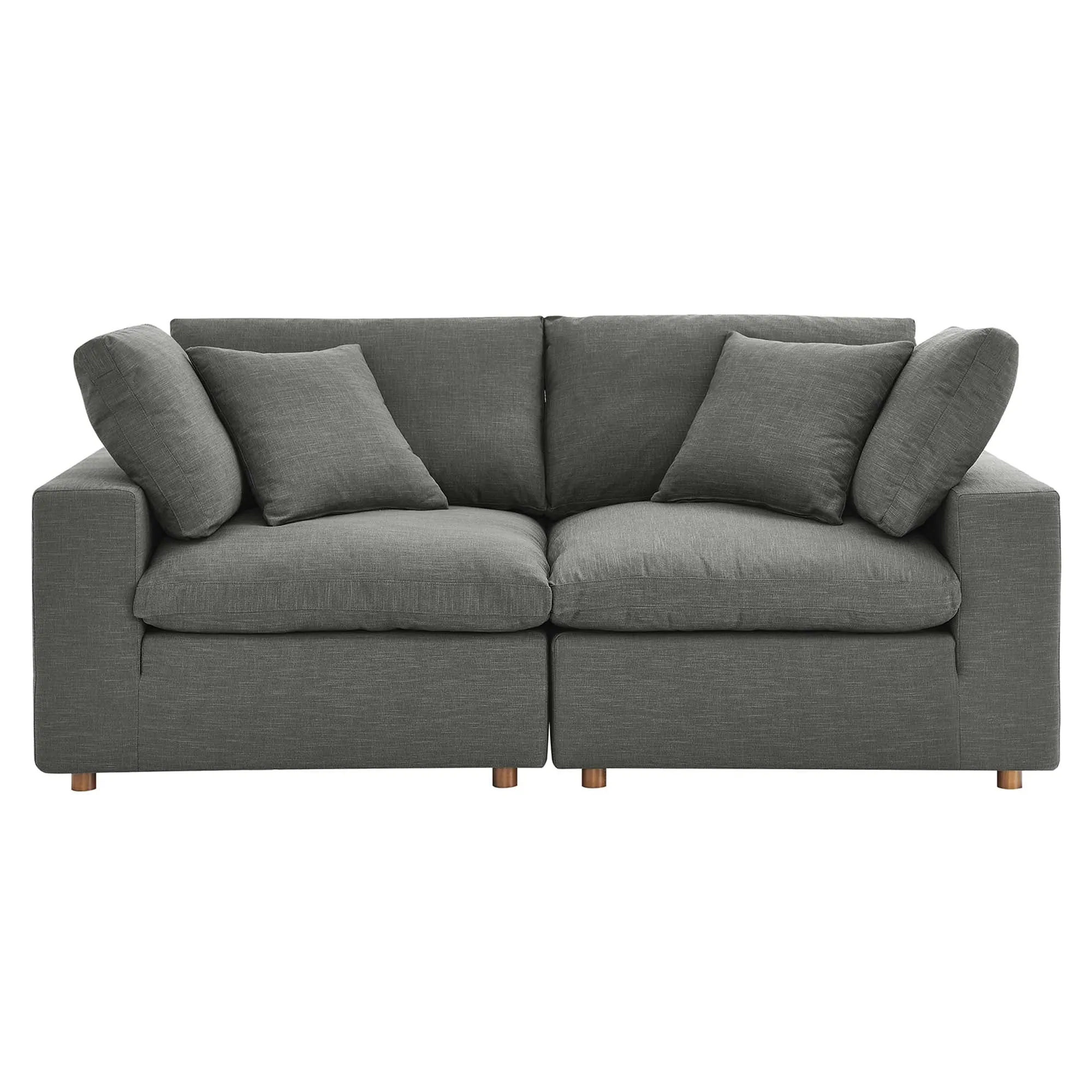 Commix 2 Piece Down Filled Overstuffed Sectional Sofa Set by Modway