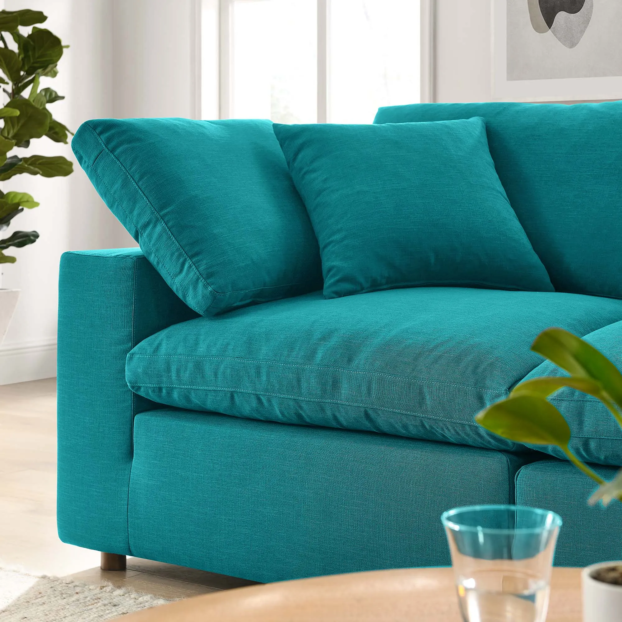 Commix 2 Piece Down Filled Overstuffed Sectional Sofa Set by Modway