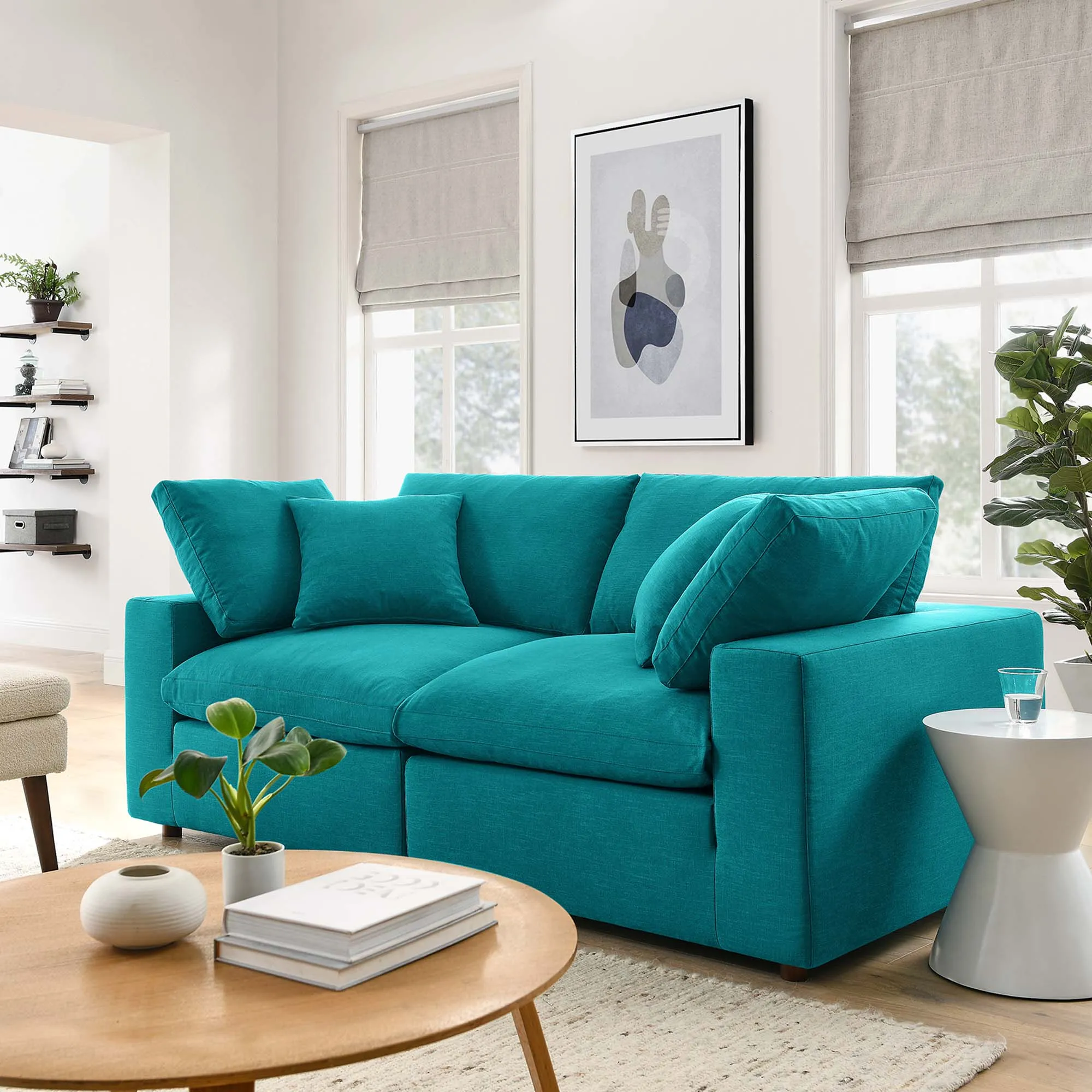 Commix 2 Piece Down Filled Overstuffed Sectional Sofa Set by Modway