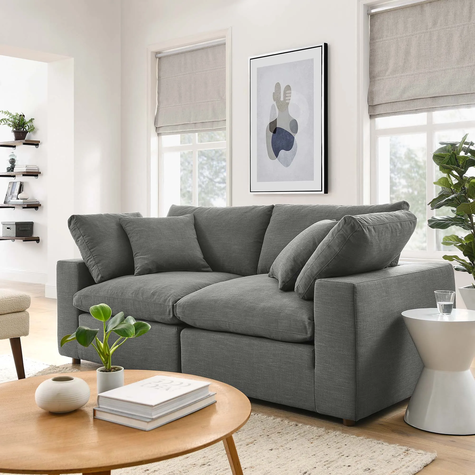 Commix 2 Piece Down Filled Overstuffed Sectional Sofa Set by Modway