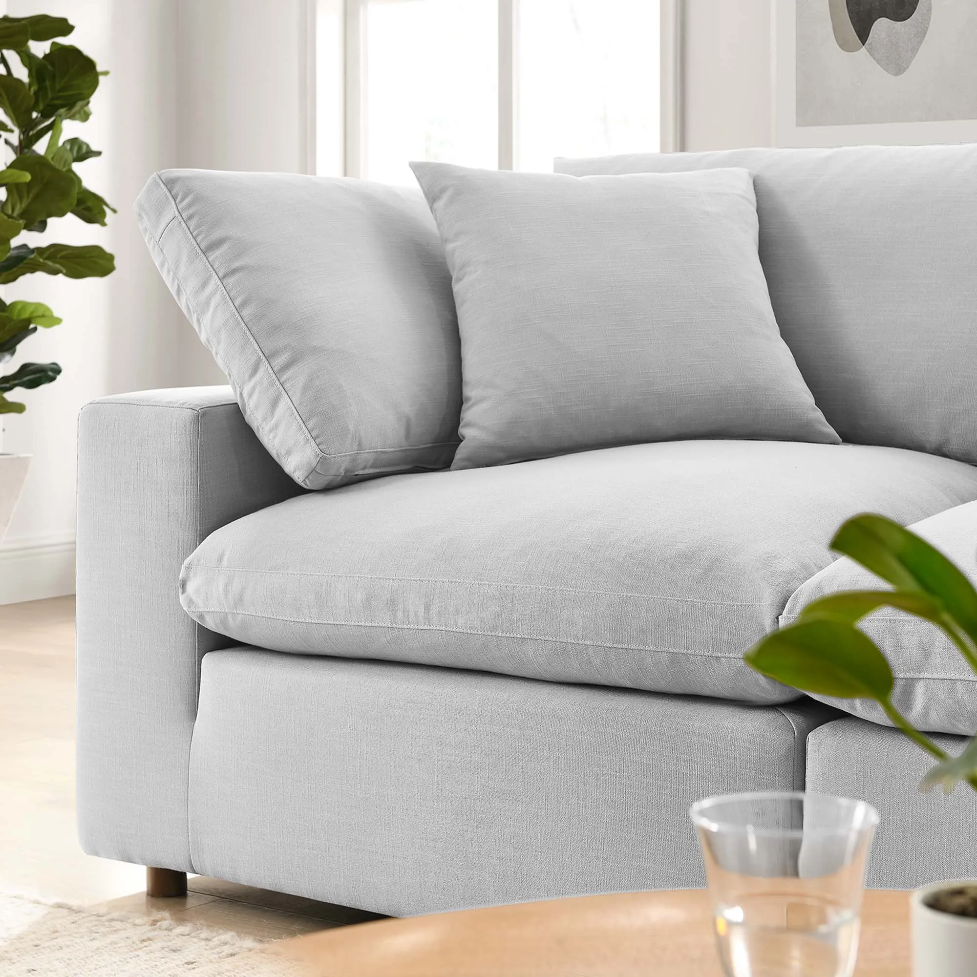 Commix 2 Piece Down Filled Overstuffed Sectional Sofa Set by Modway