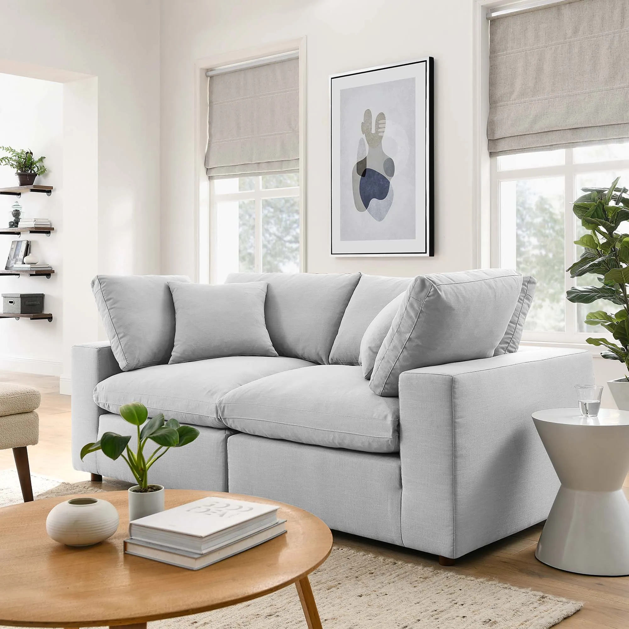 Commix 2 Piece Down Filled Overstuffed Sectional Sofa Set by Modway